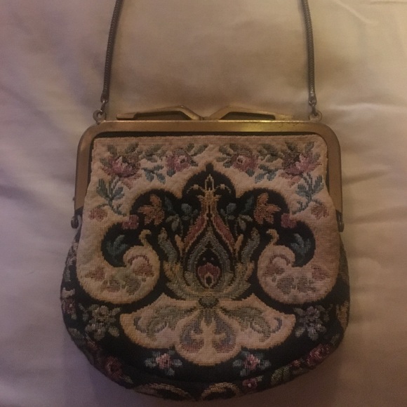 Vintage Needle Point Purse - Picture 1 of 3